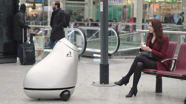 智能垃圾桶，招手它就過來了